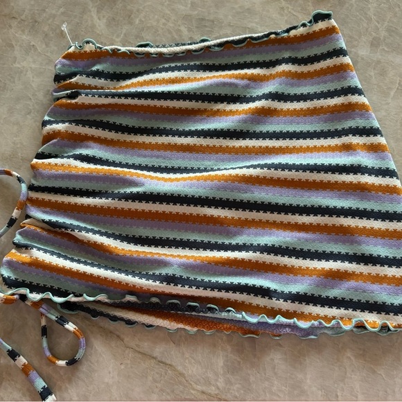 NWOT‎ L*Space Printed Stripe Wildflower Isla Skirt - Picture 1 of 3